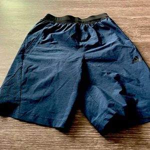 Men’s Adidas athletic shorts size small. Like new. Navy blue